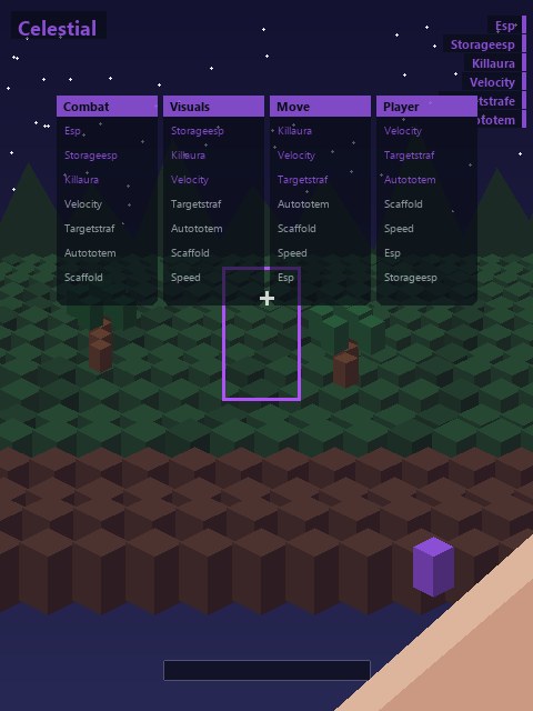 Celestial — чит клиент Minecraft