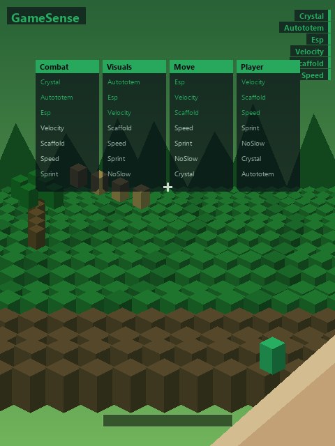 GameSense — чит клиент Minecraft
