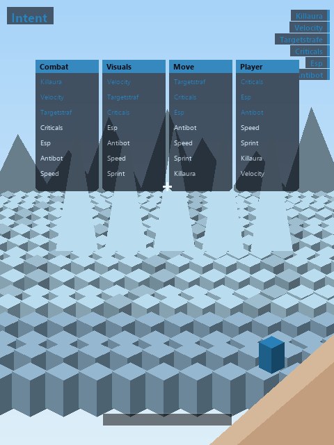 Intent — чит клиент Minecraft