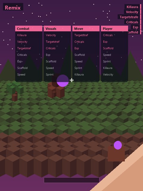 Remix — чит клиент Minecraft