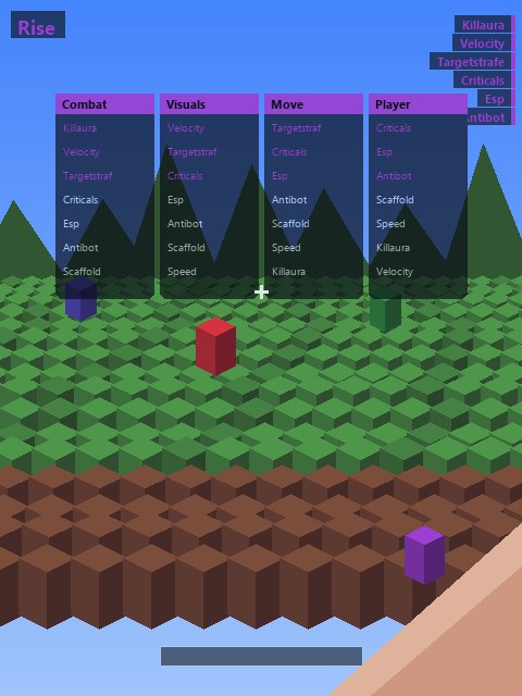 Rise — чит клиент Minecraft