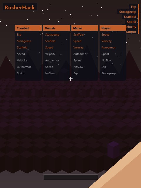RusherHack — чит клиент Minecraft